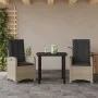 Set comedor de jardín 3 pzas cojines ratán sintético gris claro von , Gartensets - Ref: Foro24-3212420, Preis: 332,39 €, Raba...