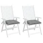 Cojines de silla de jardín 2 uds tela Oxford gris 40x40x7 cm de , Cojines para sillas y sofás - Ref: Foro24-361453, Precio: 1...