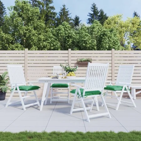 Cojines de silla de jardín 4 uds tela Oxford verde 40x40x7 cm by , Cushions for chairs and sofas - Ref: Foro24-361466, Price:...