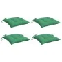 Cojines de silla de jardín 4 uds tela Oxford verde 40x40x7 cm by , Cushions for chairs and sofas - Ref: Foro24-361466, Price:...