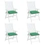 Cojines de silla de jardín 4 uds tela Oxford verde 40x40x7 cm by , Cushions for chairs and sofas - Ref: Foro24-361466, Price:...