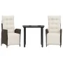 Set comedor de jardín 3 piezas y cojines ratán sintético marrón | Tu tienda online para hogar, jardín y más Foro24.es