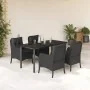 Set de muebles jardín 5 pzas con cojines ratán sintético negro von , Gartensets - Ref: Foro24-3211930, Preis: 518,52 €, Rabat...