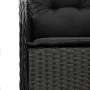Set de muebles jardín 5 pzas con cojines ratán sintético negro von , Gartensets - Ref: Foro24-3211930, Preis: 518,52 €, Rabat...