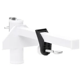 Abrazadera de sombrilla para balcón acero blanco 38 mm by , Parasol accessories - Ref: Foro24-4003385, Price: 21,78 €, Discou...