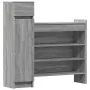 Zapatero madera de ingeniería gris Sonoma 100,5x28x100 cm von , Schuhregale und Schuhorganisatoren - Ref: Foro24-840427, Prei...