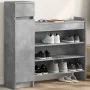Zapatero madera de ingeniería gris hormigón 100,5x28x100 cm von , Schuhregale und Schuhorganisatoren - Ref: Foro24-840425, Pr...