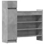 Zapatero madera de ingeniería gris hormigón 100,5x28x100 cm von , Schuhregale und Schuhorganisatoren - Ref: Foro24-840425, Pr...