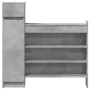Zapatero madera de ingeniería gris hormigón 100,5x28x100 cm von , Schuhregale und Schuhorganisatoren - Ref: Foro24-840425, Pr...