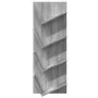Estantería de pared 4 niveles gris Sonoma 33x16x90 cm by , Shelves and shelves - Ref: Foro24-840721, Price: 35,78 €, Discount: %