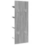Estantería de pared 4 niveles gris Sonoma 33x16x90 cm by , Shelves and shelves - Ref: Foro24-840721, Price: 35,78 €, Discount: %