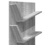Estantería de pared 4 niveles gris Sonoma 33x16x90 cm by , Shelves and shelves - Ref: Foro24-840721, Price: 35,78 €, Discount: %