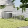 Caseta perros con corral acero galvanizado gris 153x396x110 cm von , Hundehütten - Ref: Foro24-3214223, Preis: 336,13 €, Raba...