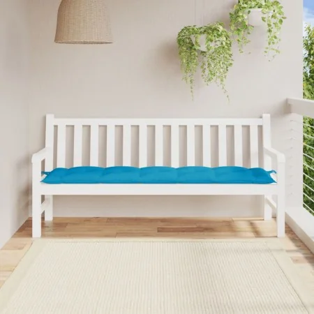 Cojín de banco de jardín tela Oxford azul 180x50x7 cm de , Cojines para sillas y sofás - Ref: Foro24-361625, Precio: 41,08 €,...
