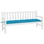 Cojín de banco de jardín tela Oxford azul 180x50x7 cm de , Cojines para sillas y sofás - Ref: Foro24-361625, Precio: 41,08 €,...