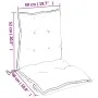 Cojines de silla de respaldo bajo 2 uds tela Oxford multicolor by , Cushions for chairs and sofas - Ref: Foro24-377722, Price...