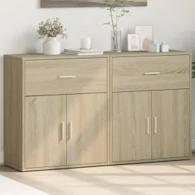 Aparador de madera de ingeniería 2 uds roble Sonoma 60x31x70 cm von , Sideboards - Ref: Foro24-3276548, Preis: 130,46 €, Raba...