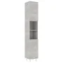 Armario de baño contrachapada gris hormigón 30x30x179 cm de , Muebles de baño - Ref: Foro24-802628, Precio: 88,06 €, Descuent...