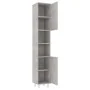 Armario de baño contrachapada gris hormigón 30x30x179 cm de , Muebles de baño - Ref: Foro24-802628, Precio: 88,06 €, Descuent...