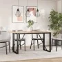Patas de mesa de comedor estructura O acero 140x60x73 cm de , Patas para mesas - Ref: Foro24-357887, Precio: 88,20 €, Descuen...