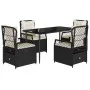 Set de muebles jardín 5 pzas con cojines ratán sintético negro von , Gartensets - Ref: Foro24-3262959, Preis: 487,59 €, Rabat...