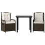 Set comedor de jardín 3 piezas y cojines ratán sintético marrón by , Garden sets - Ref: Foro24-3262978, Price: 264,09 €, Disc...