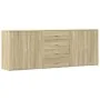 Aparadores 3 uds madera contrachapada color roble sonoma by , Sideboards - Ref: Foro24-3276611, Price: 261,72 €, Discount: %