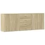 Aparadores 3 uds madera contrachapada color roble sonoma by , Sideboards - Ref: Foro24-3276611, Price: 261,72 €, Discount: %
