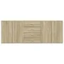 Aparadores 3 uds madera contrachapada color roble sonoma by , Sideboards - Ref: Foro24-3276611, Price: 261,72 €, Discount: %