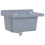 Fregadero lavabo de pared resina gris 50x35x24 cm de , Fregaderos - Ref: Foro24-4002797, Precio: 62,17 €, Descuento: %