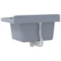 Fregadero lavabo de pared resina gris 50x35x24 cm de , Fregaderos - Ref: Foro24-4002797, Precio: 62,17 €, Descuento: %