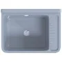 Fregadero lavabo de pared resina gris 50x35x24 cm de , Fregaderos - Ref: Foro24-4002797, Precio: 62,17 €, Descuento: %