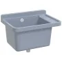 Fregadero lavabo de pared resina gris 50x35x24 cm de , Fregaderos - Ref: Foro24-4002797, Precio: 62,17 €, Descuento: %