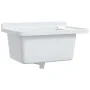 Fregadero utilitario de pared resina blanco 60x40x28 cm de , Fregaderos - Ref: Foro24-4002795, Precio: 80,33 €, Descuento: %