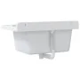 Fregadero utilitario de pared resina blanco 60x40x28 cm de , Fregaderos - Ref: Foro24-4002795, Precio: 80,33 €, Descuento: %