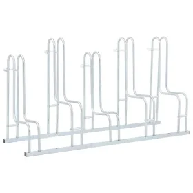 Soporte para 5 bicicletas suelo independiente acero galvanizado by , Bases and supports for storing bicycles - Ref: Foro24-40...