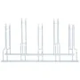 Soporte para 5 bicicletas suelo independiente acero galvanizado by , Bases and supports for storing bicycles - Ref: Foro24-40...