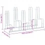 Soporte para 5 bicicletas suelo independiente acero galvanizado by , Bases and supports for storing bicycles - Ref: Foro24-40...