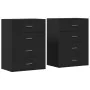 Aparadores 2 uds madera de ingeniería negro 60x39x80 cm de , Aparadores - Ref: Foro24-3276624, Precio: 204,97 €, Descuento: %