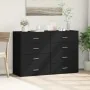 Aparadores 2 uds madera de ingeniería negro 60x39x80 cm de , Aparadores - Ref: Foro24-3276624, Precio: 204,97 €, Descuento: %
