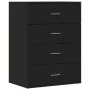 Aparadores 2 uds madera de ingeniería negro 60x39x80 cm de , Aparadores - Ref: Foro24-3276624, Precio: 204,97 €, Descuento: %