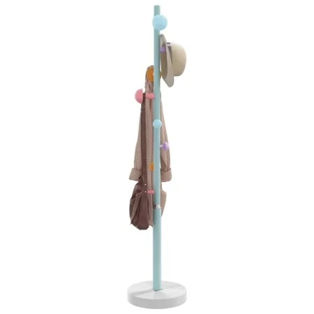 Perchero de hierro con recubrimiento en polvo azul 172 cm de , Percheros para sombreros y abrigos - Ref: Foro24-377098, Preci...