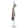 Perchero de hierro con recubrimiento en polvo azul 172 cm de , Percheros para sombreros y abrigos - Ref: Foro24-377098, Preci...