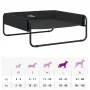 Cama elevada para perros tela oxford y acero gris antracita by , Beds for dogs - Ref: Foro24-172602, Price: 40,84 €, Discount: %