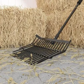 Cabezal de horquilla de rastrillo con 14 púas de acero negro by , livestock feeding - Ref: Foro24-172481, Price: 28,69 €, Dis...