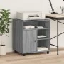 Soporte para impresora con ruedas gris Sonoma 60x50x67 cm von , Drucker unterstützt - Ref: Foro24-840630, Preis: 100,76 €, Ra...