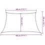 Toldo de vela trapecio HDPE naranja160 g/m² 3/4x2 m by , Umbrellas - Ref: Foro24-311708, Price: 29,34 €, Discount: %