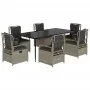 Set comedor jardín 7 pzas y cojines ratán sintético gris claro von , Gartensets - Ref: Foro24-3263032, Preis: 869,64 €, Rabat...