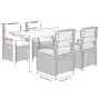 Set de muebles jardín 5 pzas con cojines ratán sintético negro by , Garden sets - Ref: Foro24-3262967, Price: 493,05 €, Disco...