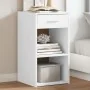 Mesita de noche madera de ingeniería blanco 35x34x65 cm de , Mesitas de noche - Ref: Foro24-840576, Precio: 47,46 €, Descuent...